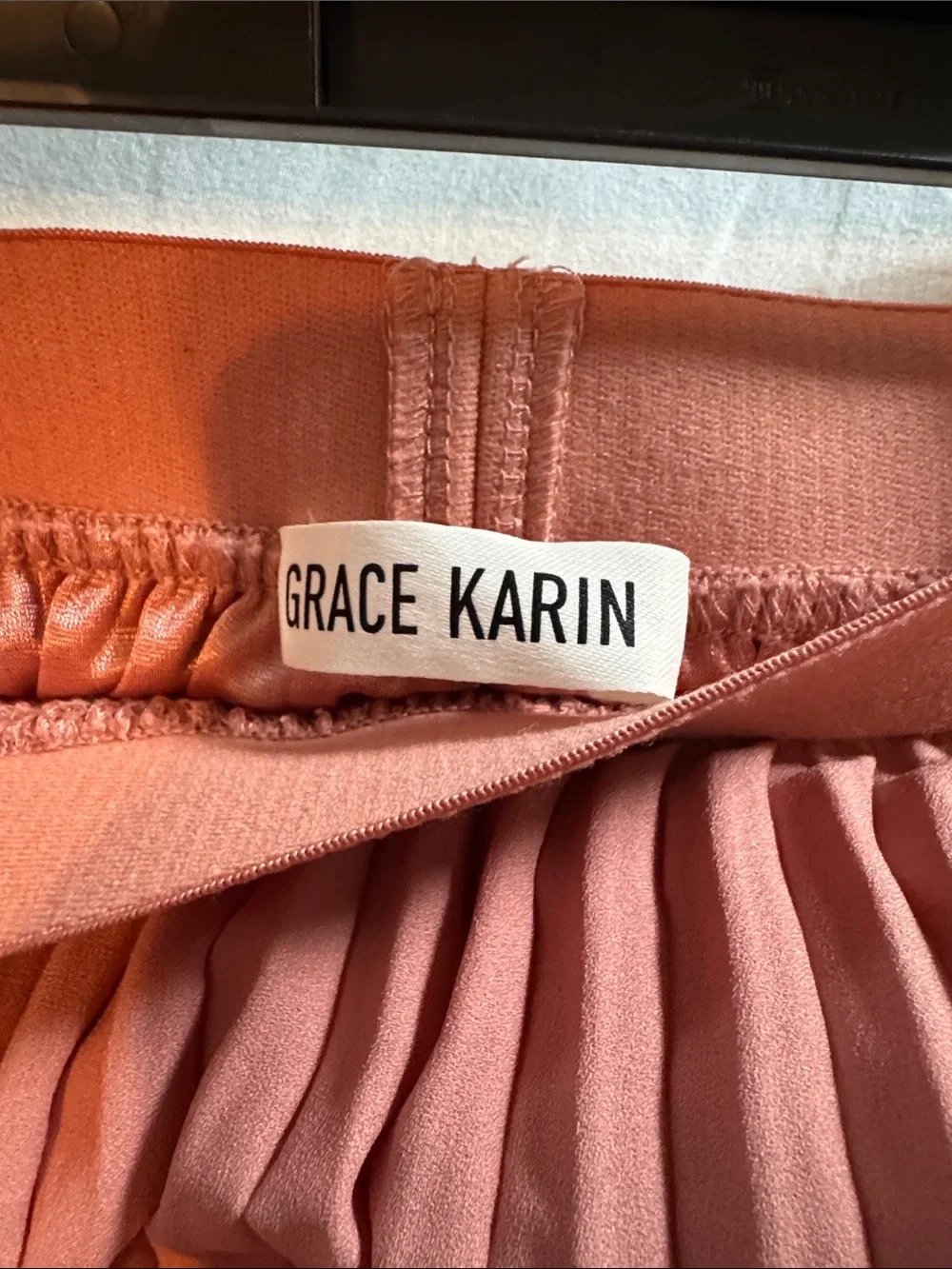 Pleated Midi Skirt in Dusty Rose